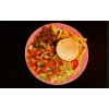 12. Shoarma en kipschnitzel speciaal